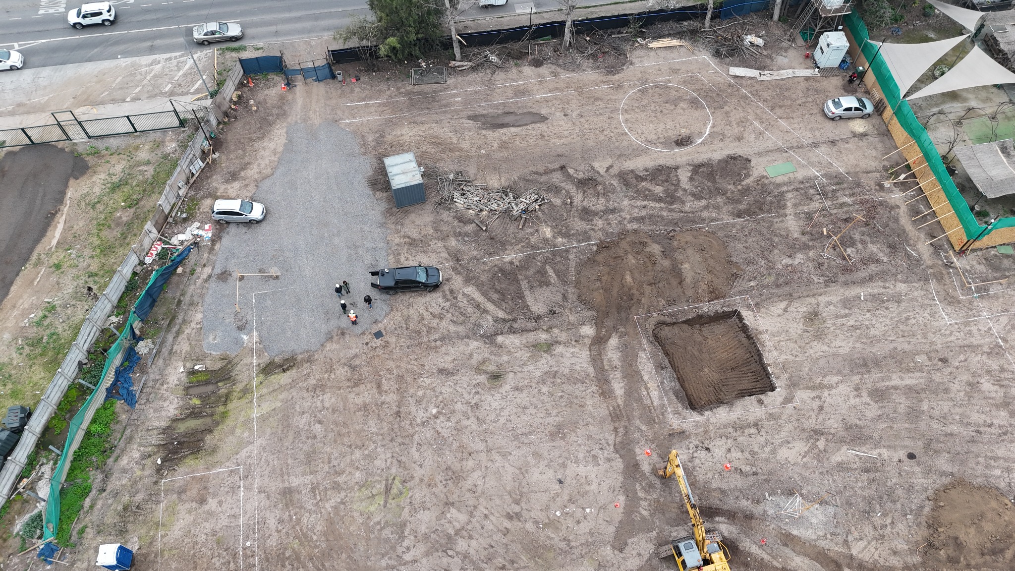 Fotografía 2 del proyecto de limpieza y nivelación de terreno en Data Center Huechuraba